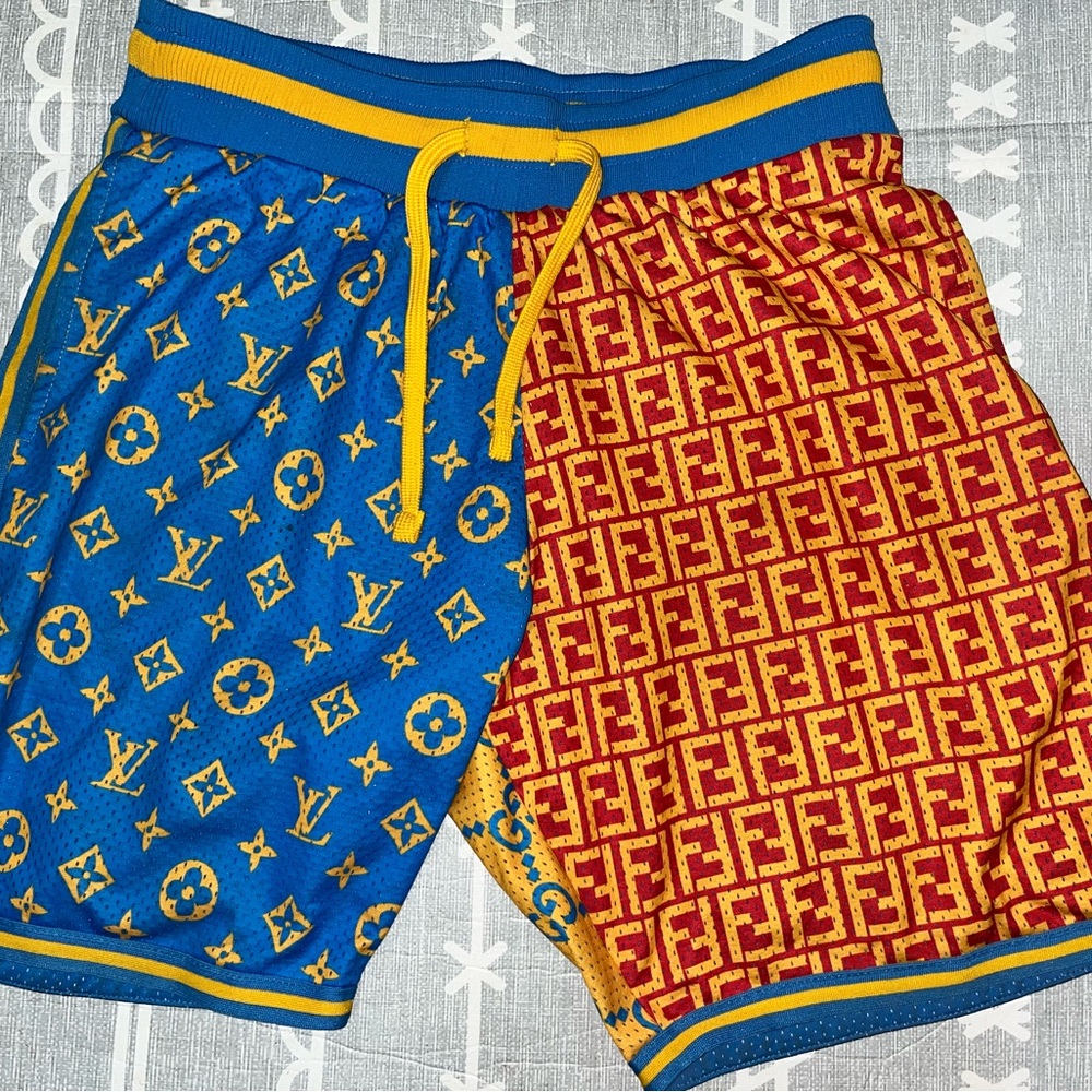 Chinatown Market Multicolor All Over Designer Shorts
